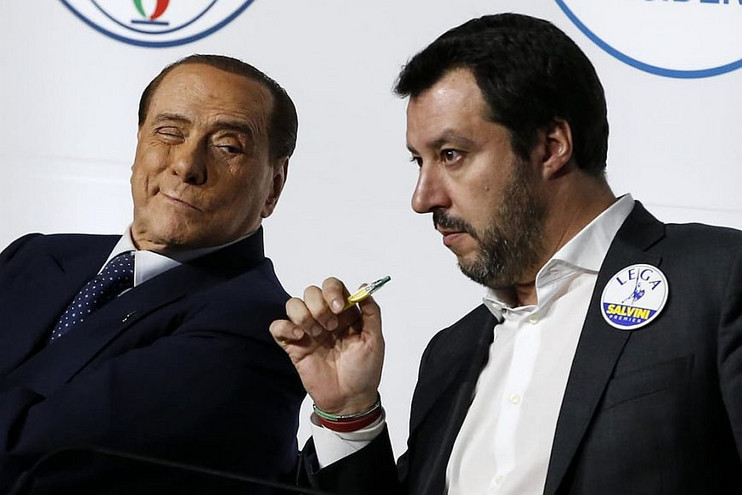 Ιταλία: Μπερλουσκόνι και Σαλβίνι λένε όχι στη συνεργασία με τα Πέντε Αστέρια