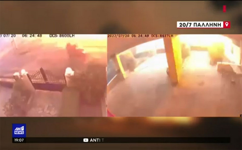 Φωτιά στην Πεντέλη: Βίντεο ντοκουμέντο με «περίεργη» έκρηξη στην Παλλήνη την ώρα που καιγόταν το βουνό