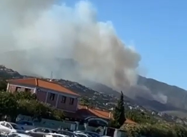 Φωτιά στην Κεφαλονιά: Καίγεται δασική έκταση στην περιοχή Άγιος Ιωάννης