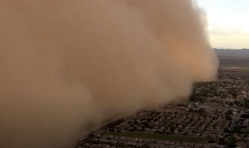 Γιγαντιαία αμμοθύελλα ύψους 2 χιλιομέτρων «έκρυψε» την Αριζόνα &#8211; Δείτε σε βίντεο την πορεία της