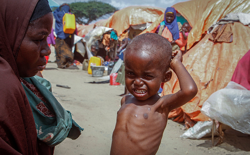 Στα πρόθυρα του λιμού χιλιάδες Σομαλοί, λόγω της παρατεταμένης ξηρασίας