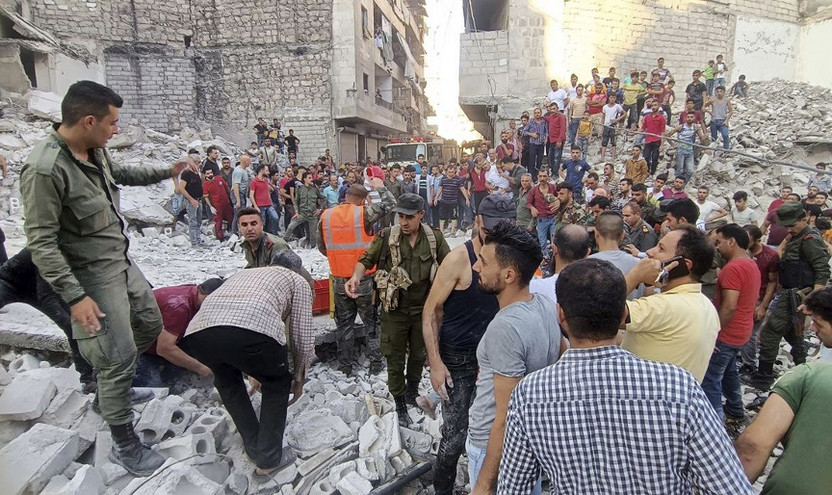 Συρία: Τουλάχιστον δέκα νεκροί σε κατάρρευση πολυκατοικίας στο Χαλέπι