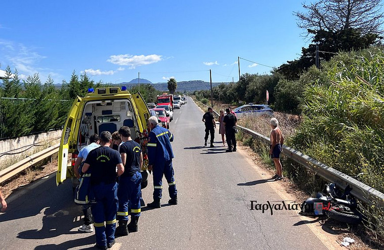 Σοβαρό τροχαίο στη Μεσσηνία: Μηχανή κόπηκε στα δύο, σοβαρά τραυματισμένος ο αναβάτης &#8211; Δείτε εικόνες