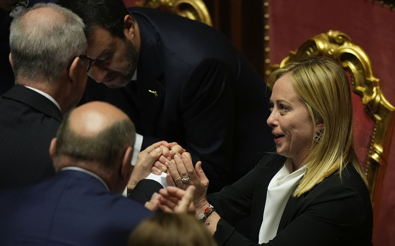 Ιταλία: Η Γερουσία έδωσε ψήφο εμπιστοσύνης στην κυβέρνηση της Τζόρτζια Μελόνι