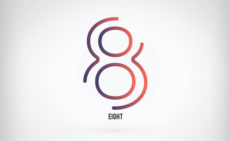 Logo 8.2. Логотип с цифрой 8. Логотип восьмерка. Лого с цифрами. Эмблема с восьмеркой.