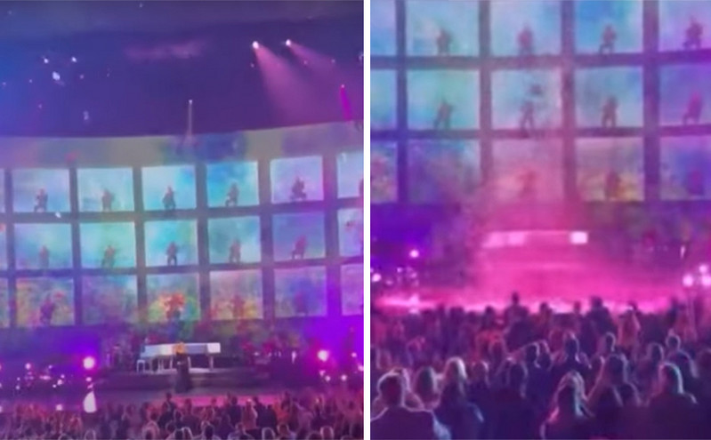 Adele: Μαγικό σόου στο Λας Βέγκας &#8211; «Λούστηκε» με ροζ κομφετί και εξαφανίστηκε στη σκηνή