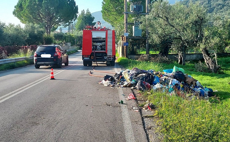 Ζάκυνθος: Πήραν φωτιά τα σκουπίδια μέσα στο απορριμματοφόρο &#8211; Χωρίς πυροσβεστήρα το όχημα