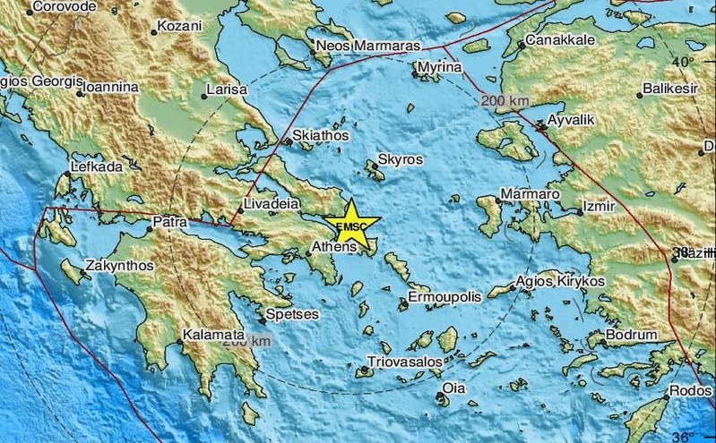 Νέος σεισμός τώρα στην Εύβοια μετά τα 3,9 Ρίχτερ &#8211; Έγινε αισθητός και στην Αττική