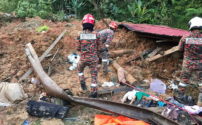 Μαλαισία: 18 νεκροί από την κατολίσθηση που χτύπησε κατασκήνωση που λειτουργούσε χωρίς άδεια