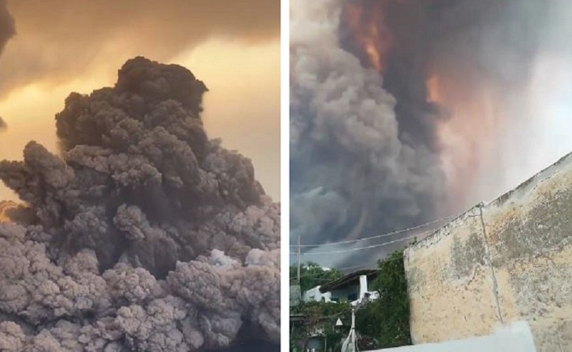Ιταλία: Εντυπωσιακές εικόνες από την έκρηξη του ηφαιστείου Στρόμπολι