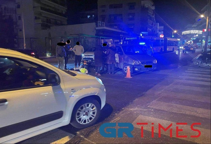 Θεσσαλονίκη: Δύο τραυματίες και ένταση μετά από σύγκρουση οχημάτων στον Εύοσμο