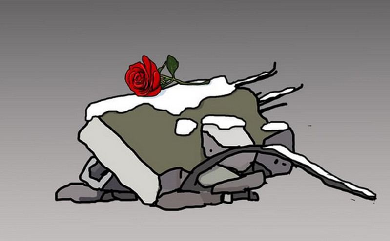 Το σκίτσο του Αρκά για τους χιλιάδες νεκρούς από τους σεισμούς στην Τουρκία