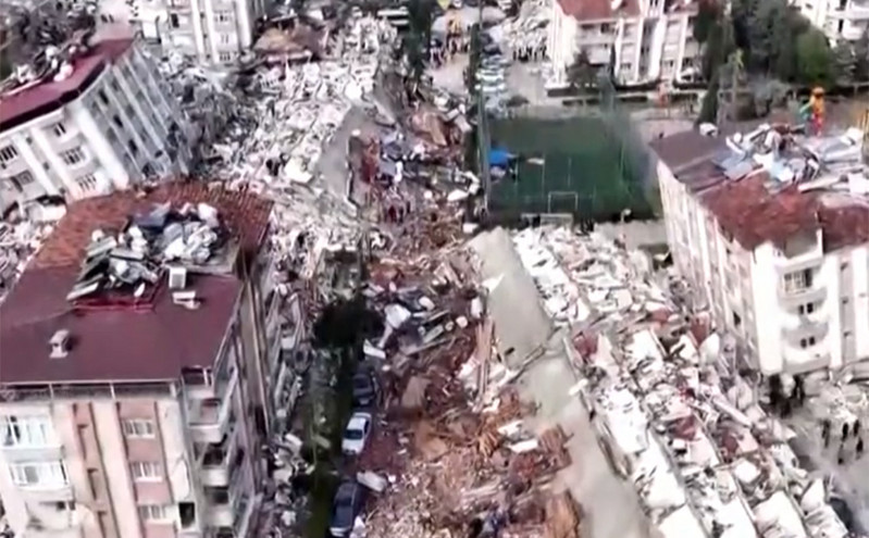 Σεισμός στην Τουρκία: Βίντεο από drone δείχνει την καταστροφή στην επαρχία Χατάι