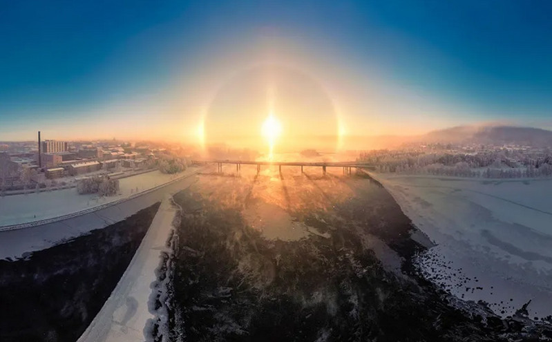 Ένα τέλειο ηλιακό φωτοστέφανο, από το φακό γνωστού αστροφωτογράφου
