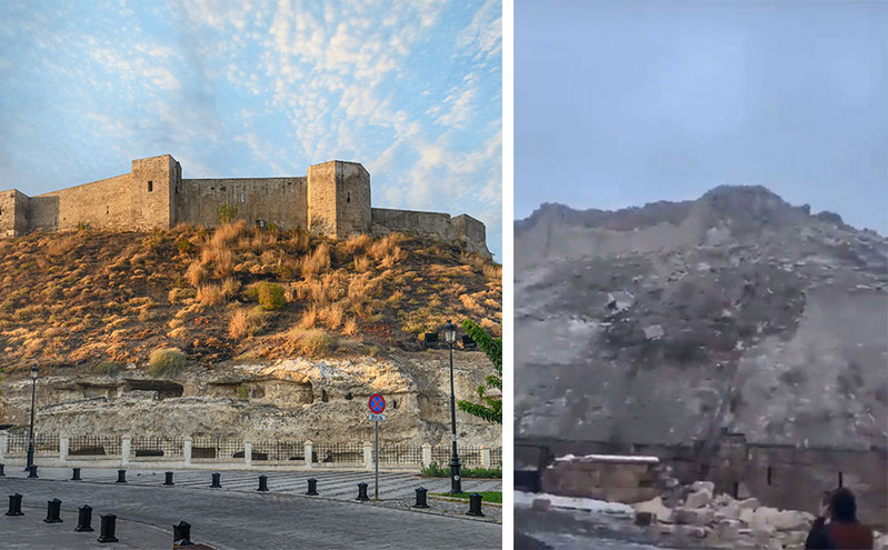Σεισμός 7,8 Ρίχτερ στην Τουρκία: Κατέρρευσε κάστρο από την ρωμαϊκή εποχή &#8211; Βίντεο από τα συντρίμμια