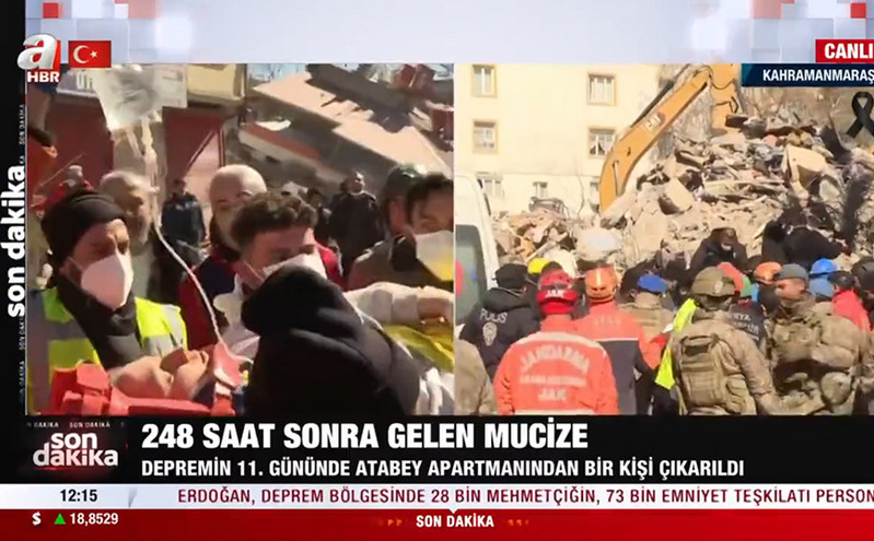 Τουρκία: Άλλο ένα θαύμα στα χαλάσματα &#8211; 17χρονη ανασύρθηκε ζωντανή 248 ώρες μετά τον σεισμό