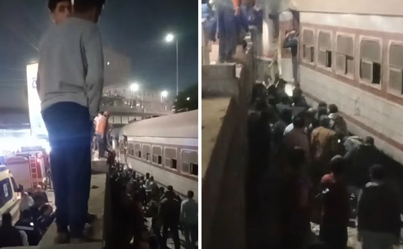 Δυστύχημα με εκτροχιασμό τρένου στην Αίγυπτο: Ένας νεκρός και δεκάδες τραυματίες &#8211; Δείτε βίντεο και φωτογραφίες