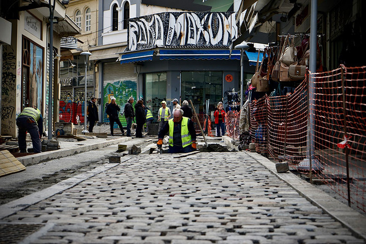 Έργα ανάπλασης στο Καπάνι της Θεσσαλονίκης: «Η παραδοσιακή αγορά της πόλης ανακτά την αίγλη της»