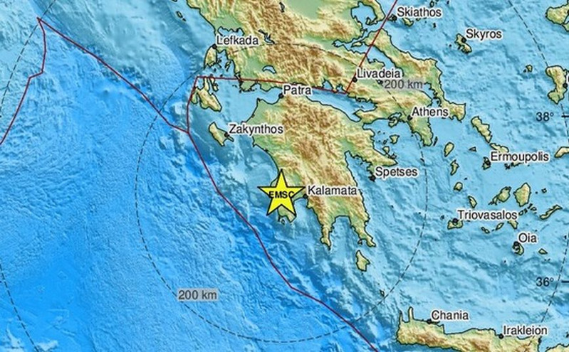 Σεισμός στη Μεσσηνία