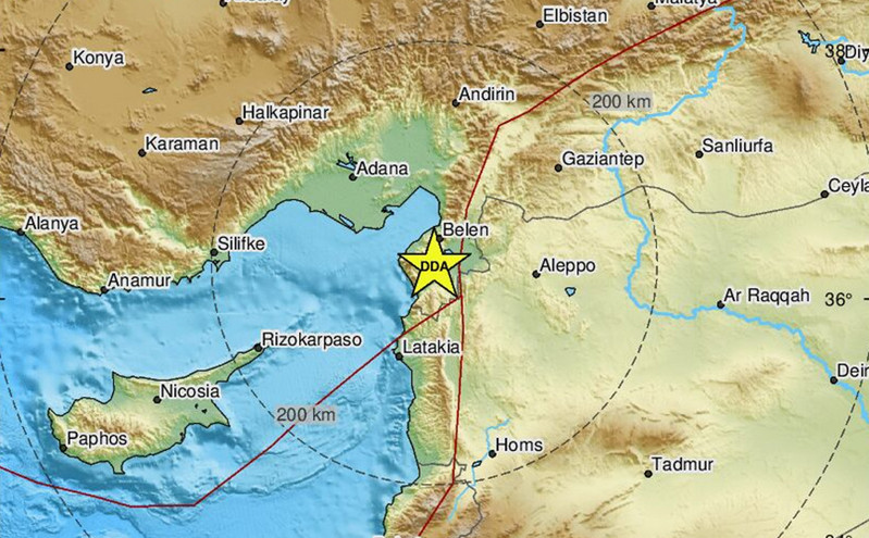 Νέος σεισμός στα σύνορα Τουρκίας-Συρίας