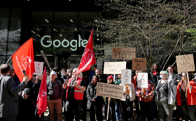 Λονδίνο: Στάση εργασίας από τους υπαλλήλους της Google για τις 12.000 απολύσεις παγκοσμίως