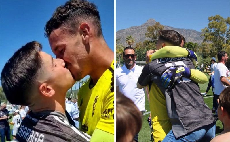 Ισπανός τερματοφύλακας έκανε come out ως γκέι, φιλώντας τον σύντροφό του