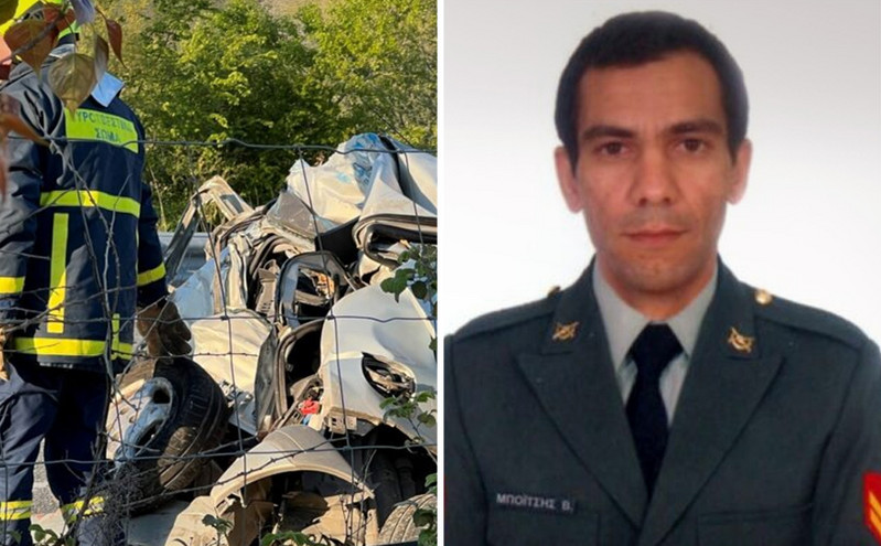 Σε κλίμα οδύνης η κηδεία του 38χρονου λοχία που σκοτώθηκε στα Τρίκαλα μαζί με τη σύζυγό του