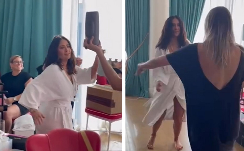 Η Σάλμα Χάγιεκ γιορτάζει τους 24 εκατομμύρια ακολούθους της στο Instagram με ξέφρενο χορό &#8211; «Δεν μπορώ να συγκρατηθώ»
