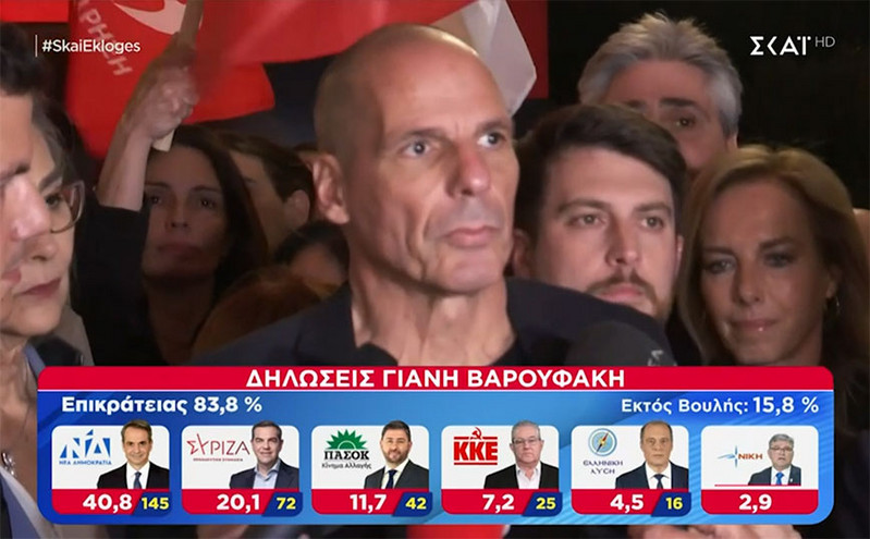 Γιάννης Βαρουφάκης: «Υπαίτιος ο Τσίπρας για αυτό το αποτέλεσμα»
