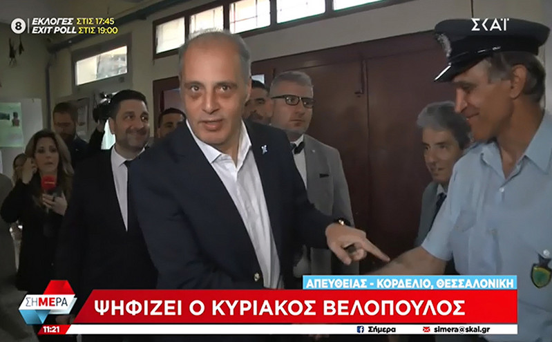 Εκλογές 2023: Στη Θεσσαλονίκη ψήφισε ο Κυριάκος Βελόπουλος