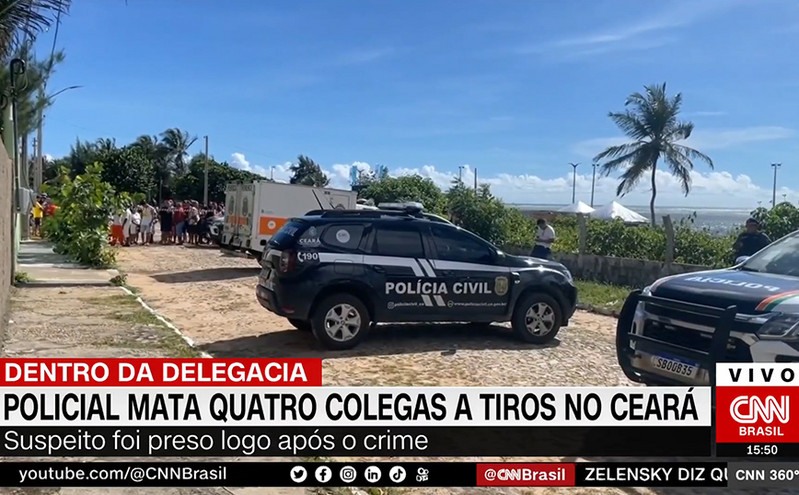 Σφαγή μέσα σε αστυνομικό τμήμα στη Βραζιλία: Αστυνομικός δολοφόνησε τέσσερις συναδέλφους του