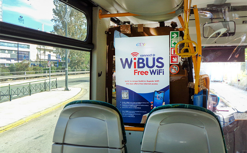 Interbus: Πιλοτικό πρόγραμμα WiBUS για Free WiFi σε αστικά λεωφορεία της Αθήνας