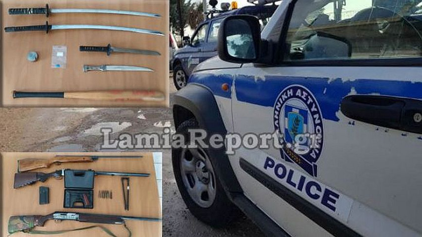 Λαμία: Συνελήφθη για παράβαση του ΚΟΚ και στο σπίτι του βρέθηκε ολόκληρο οπλοστάσιο
