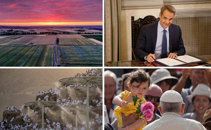 Το λουλούδι στον Πάπα, ο εορτασμός του Pride Month, η νέα κυβέρνηση και το όμορφο ηλιοβασίλεμα