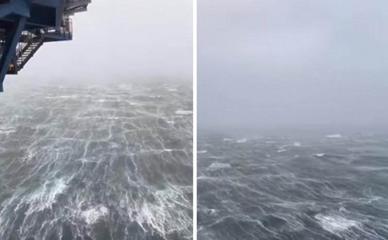 Όταν έχει ισχυρό άνεμο στη Βόρεια Θάλασσα
