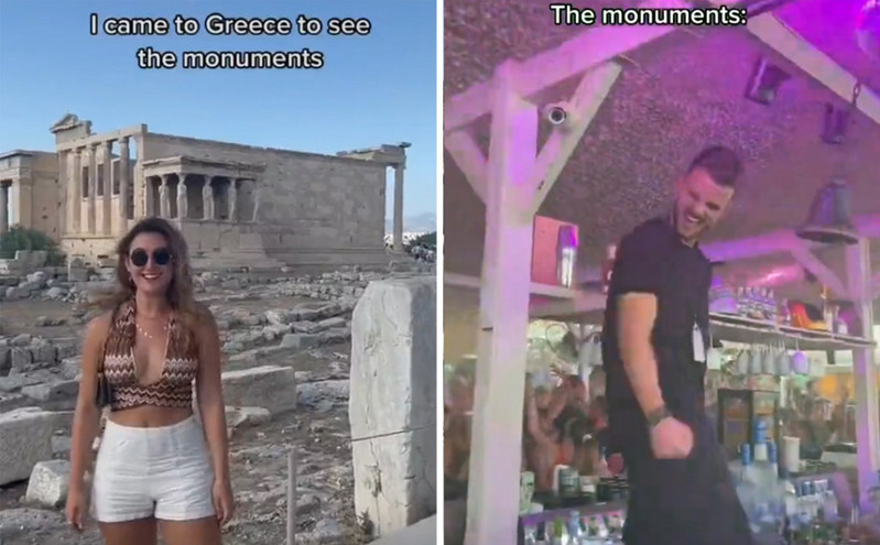 Tουρίστριες στο TikTok αποθεώνουν τους Έλληνες άντρες &#8211; «Ήρθαμε να δούμε τα&#8230; μνημεία»