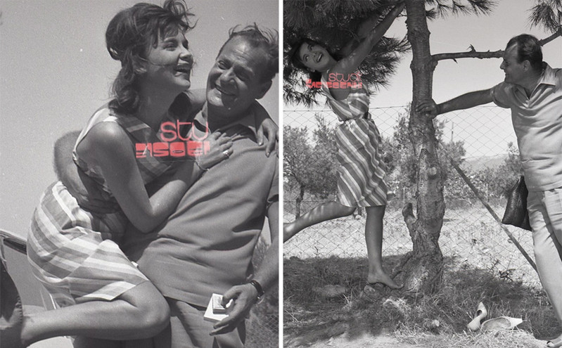 Στο «φως» οι αδημοσίευτες φωτογραφίες της Τζένης Καρέζη με τον Λάμπρο Κωνσταντάρα