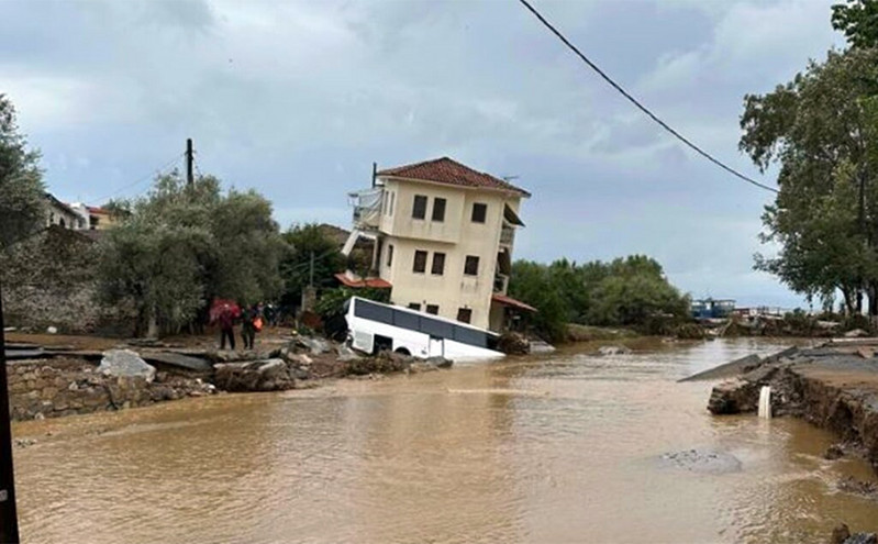 Κακοκαιρία Daniel: Ανυπολόγιστες οι ζημιές στη Μαγνησία &#8211; Χωρίς νερό παραμένει ο Βόλος &#8211; Εγκλωβισμένοι στο Ανατολικό Πήλιο