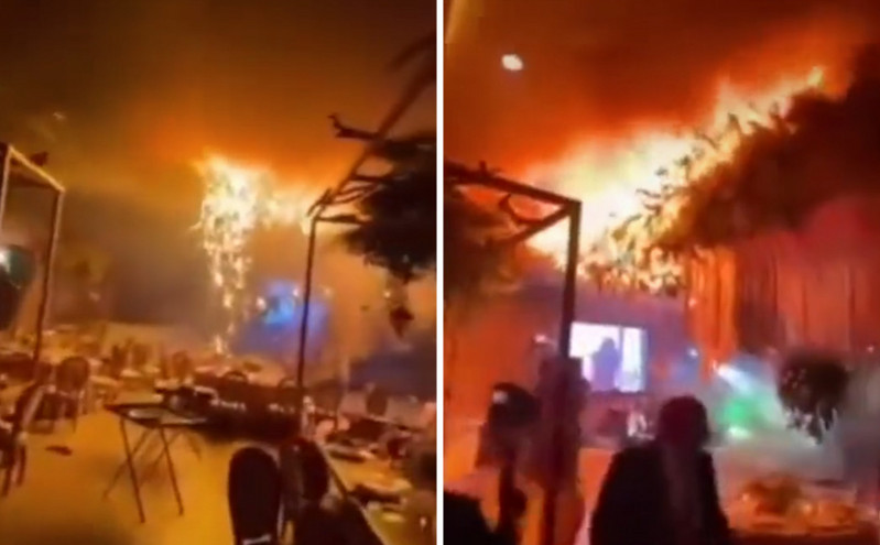 Νέο βίντεο από την τραγωδία με τη φωτιά σε γαμήλια τελετή στο Ιράκ
