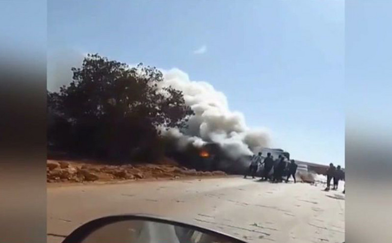 Νέο βίντεο από το φονικό τροχαίο στη Λιβύη: Η στιγμή αμέσως μετά την έκρηξη