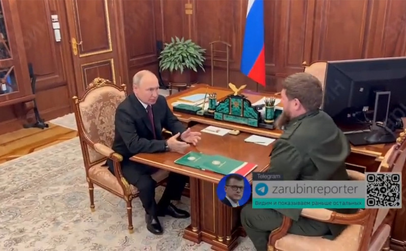 Τετ α τετ Πούτιν-Καντίροφ μετά τη θύελλα που ξέσπασε σχετικά με τον ξυλοδαρμό κρατουμένου
