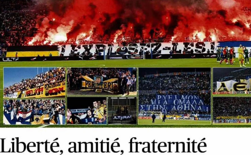 «Ελευθερία, φιλία, αδελφοποίηση» &#8211; Γαλλική εφημερίδα γράφει για τους οπαδούς των ΑΕΚ και Μαρσέιγ