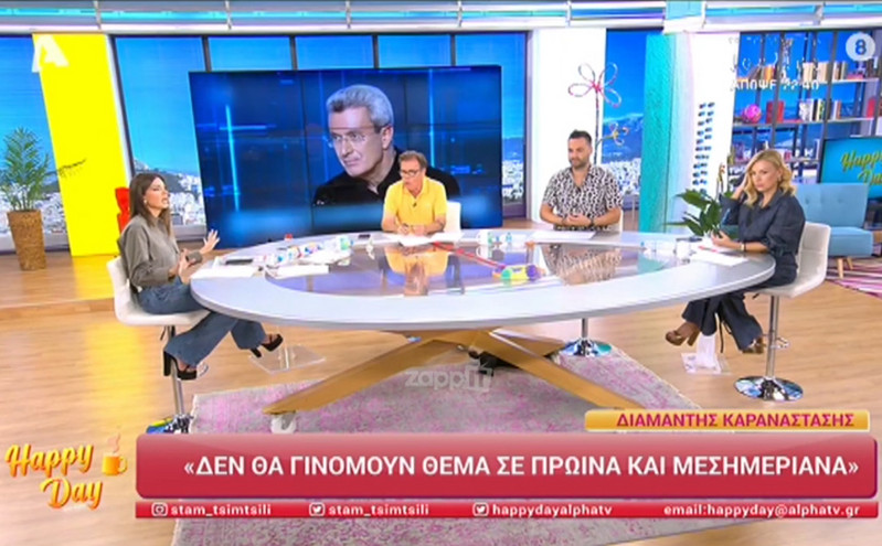 Happy Day: Η αντίδραση της Σταματίνας Τσιμτσιλή και της ομάδας της τη στιγμή του ισχυρού σεισμού