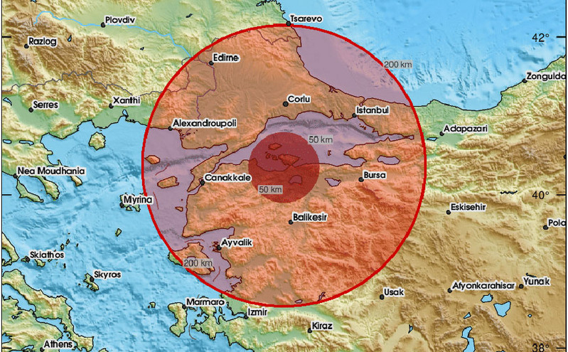 Σεισμός τώρα στην Τουρκία