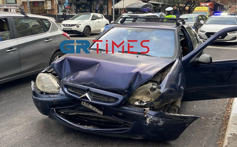 Tρία τροχαία και τέσσερις τραυματίες μέσα σε μισή ώρα στη Θεσσαλονίκη &#8211; Καραμπόλα στην Τσιμισκή