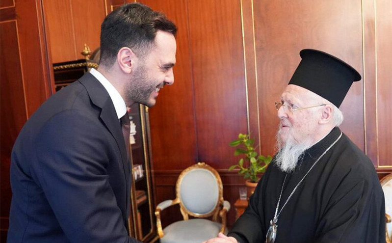 Η κλιματική κρίση στο επίκεντρο συνάντησης του Μανώλη Χριστοδουλάκη με τον Οικουμενικό Πατριάρχη Βαρθολομαίο