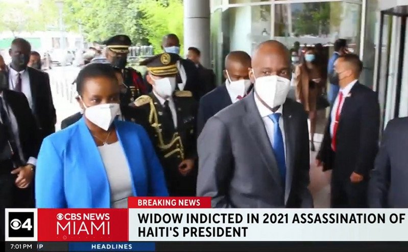 Η χήρα του προέδρου Ζοβενέλ Μοΐζ της Αϊτής κατηγορούμενη για συνέργεια στη δολοφονία του