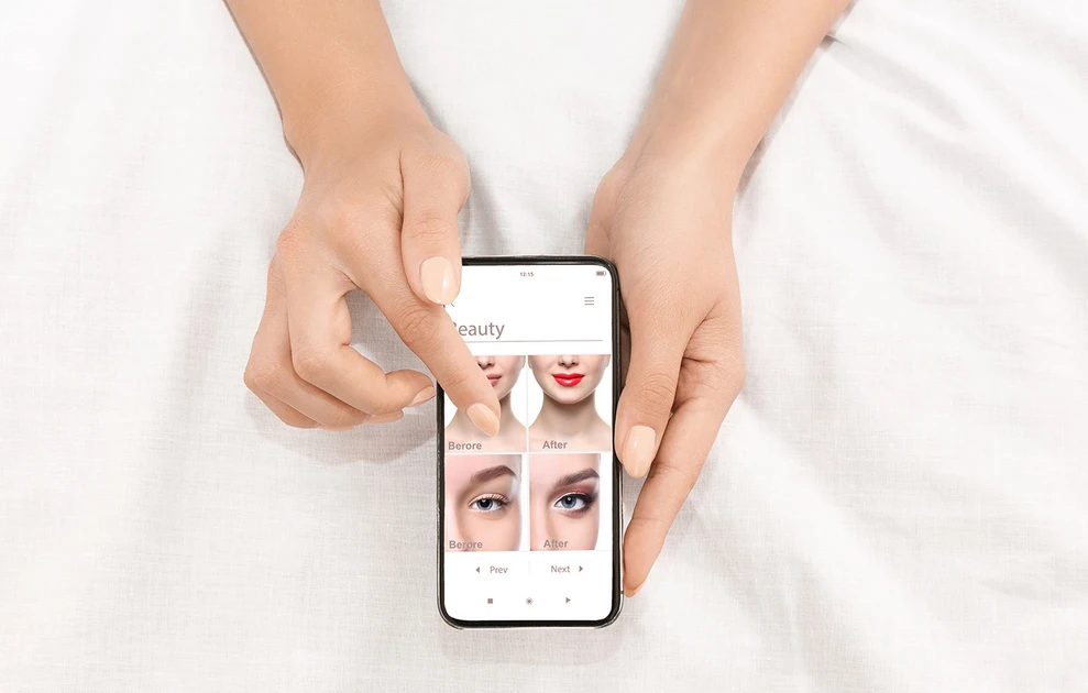 a person holding a phone